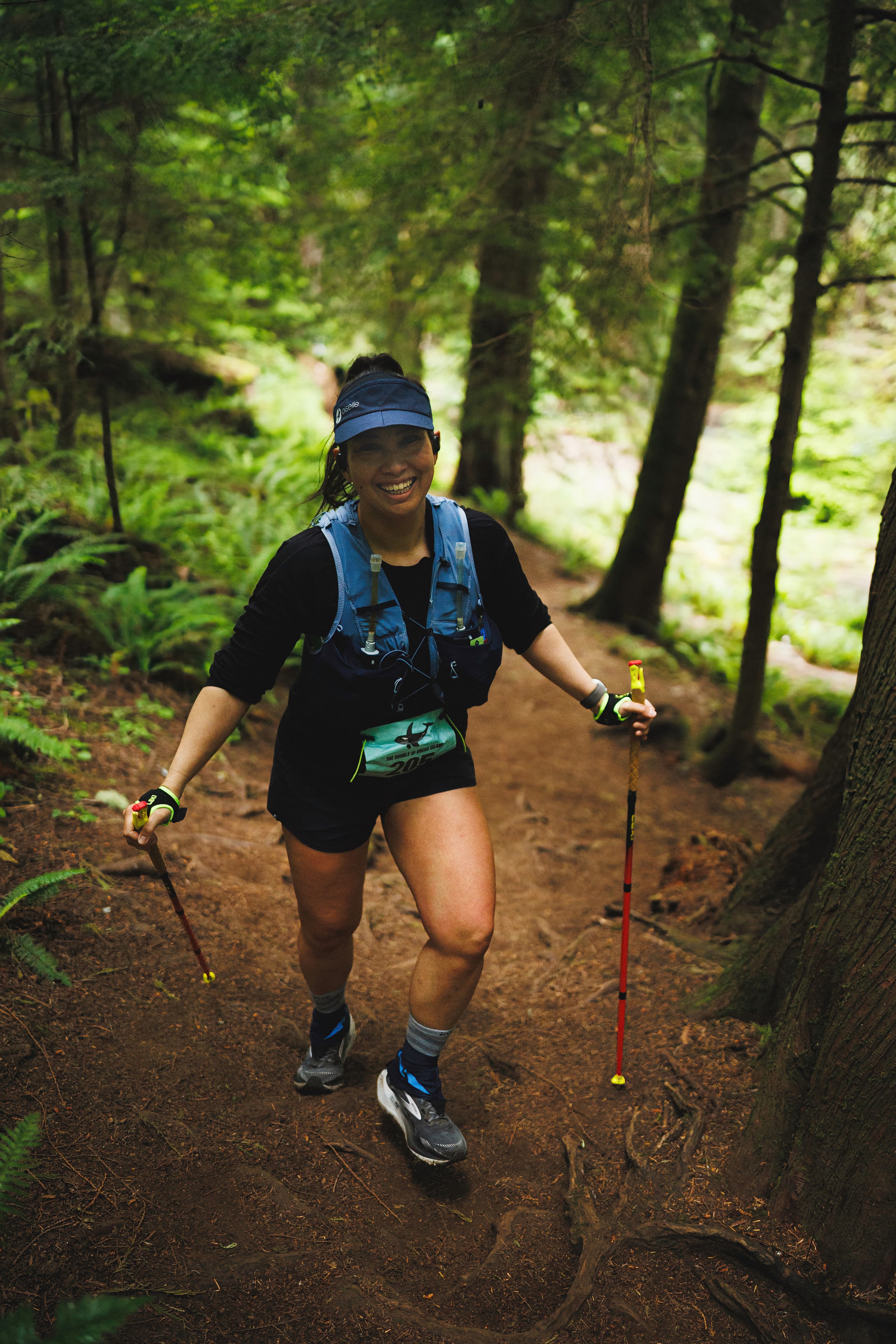 Sara on the Orcas Island trail